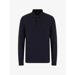 AX ARMANI Chest Logo Polo - Navy
