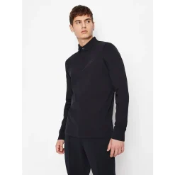 AX ARMANI Chest Logo Polo - Navy