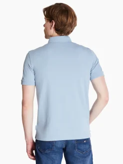 AX ARMANI Chest Logo Polo - Blue