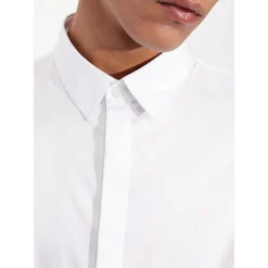 AX ARMANI Cotton Satin Shirt - White