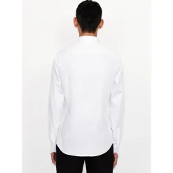 AX ARMANI Cotton Satin Shirt - White