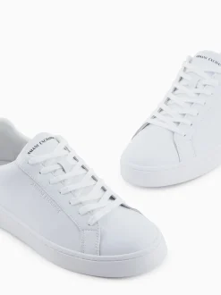 AX ARMANI Leather Sneaker - White