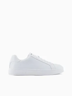 AX ARMANI Leather Sneaker - White