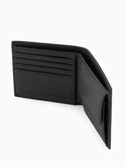 AX ARMANI Leather Wallet - Black
