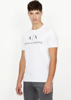 AX ARMANI Logo Tee - White