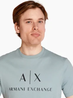 AX ARMANI Logo T-Shirt - Grey