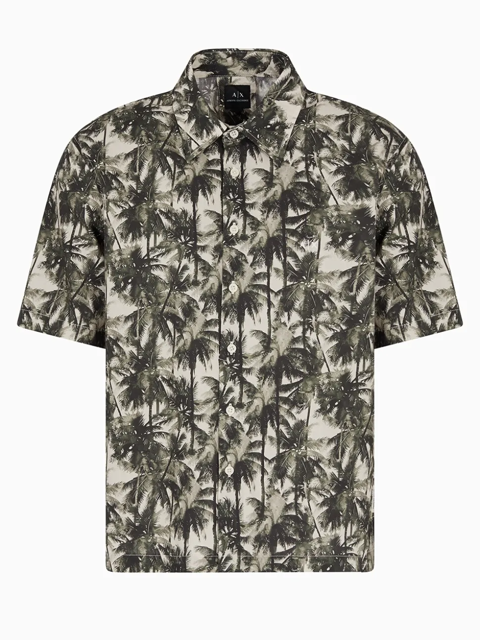 AX ARMANI Resort Short Sleeve Shirt - Stone
