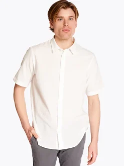 AX ARMANI Seersucker Shirt - White
