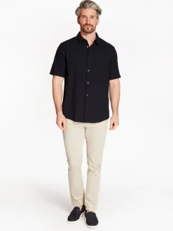 AX ARMANI Seersucker Shirt - Navy