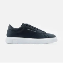 AX ARMANI Venice Leather Sneaker - Navy