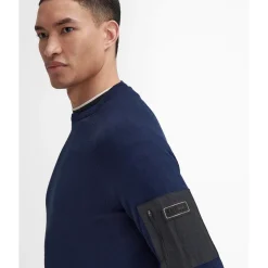 Barbour International Blades Cotton Jumper - Navy