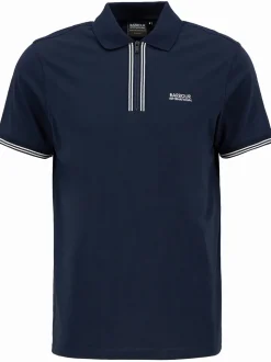 Barbour International Ollie Twin Tipped Placket Polo - Navy