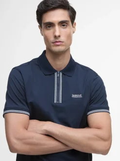 Barbour International Ollie Twin Tipped Placket Polo - Navy