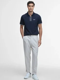 Barbour International Ollie Twin Tipped Placket Polo - Navy