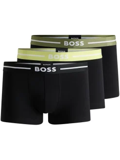 Boss 3 Pack Bold Trunk - Black