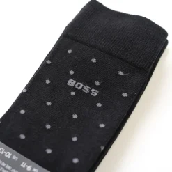 Boss 2 Pack Dot Socks - Black