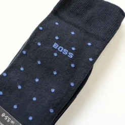 Boss 2 Pack Dot Socks - Blue