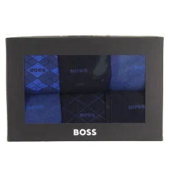 Boss 6 Pack Gift Set Socks - Blue