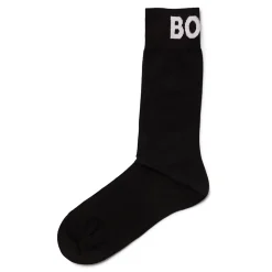 Boss 2 Pk Mercerised Cotton Socks - Black