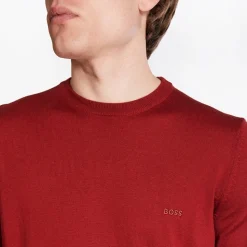 Boss Botto Crew Neck Knit - Red