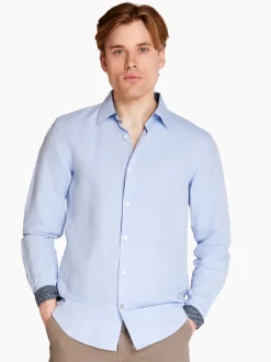 Boss C-Hal Kent C3-223 Linen Shirt - Blue