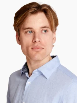 Boss C-Hal Kent C3-223 Linen Shirt - Blue