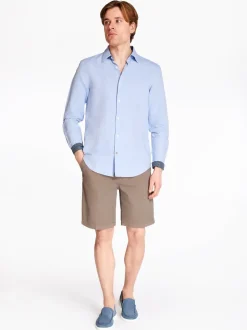 Boss C-Hal Kent C3-223 Linen Shirt - Blue