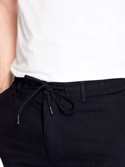 Boss C-Kane Linen Trousers - Navy