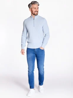 Boss Elbrando Quarter Zip - Blue