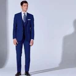 Boss Genius Slim Fit Trousers - Blue