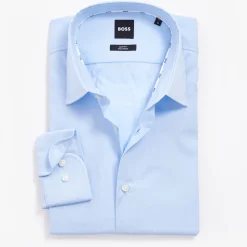 Boss H Hank Slim Fit Shirt - Blue