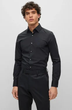 Boss H Hank Slim-Fit Shirt - Black
