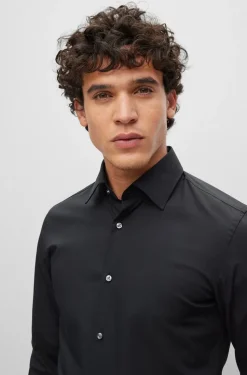 Boss H Hank Slim-Fit Shirt - Black