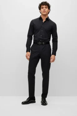 Boss H Hank Slim-Fit Shirt - Black