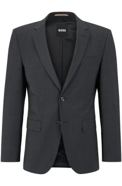 Boss H Huge Slim Fit Suit Jacket - Charcoal