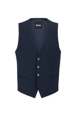 Boss H Huge Slim Fit Waistcoat - Navy