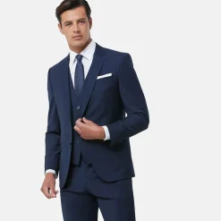 Boss H Huge Slim Fit Waistcoat - Navy