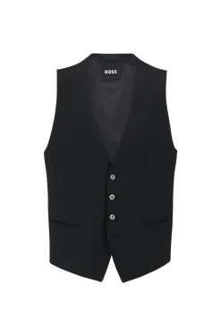 Boss H Huge Slim Fit Waistcoat - Black