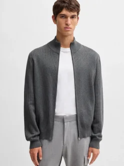 Boss H-Bejino Cardigan - Grey