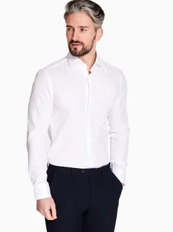 Boss H-Hank Spread Slim Fit Shirt - White