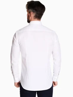 Boss H-Hank Spread Slim Fit Shirt - White