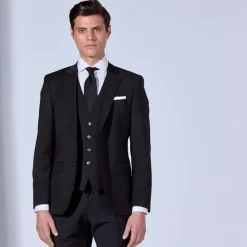 Boss H-Huge Slim-Fit Suit Jacket - Black