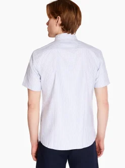 Boss H-Roan Stripe Shirt - Blue