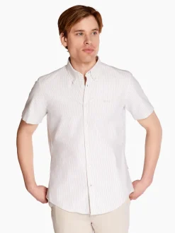 Boss H-Roan Stripe Shirt - Stone