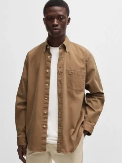 Boss Lambey Overshirt - Stone