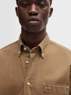 Boss Lambey Overshirt - Stone