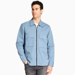 Boss Lovel Zip Overshirt - Blue