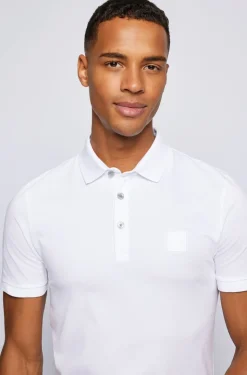 Boss Passenger Slim Fit Polo - White