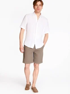 Boss Rash 2 100% Linen Shirt - White