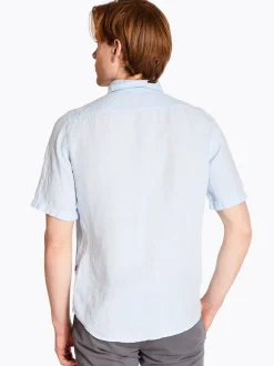 Boss Rash 2 100% Linen Shirt - Blue